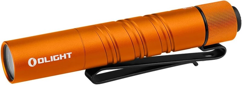 OLIGHT I3T 2 EOS Pocket EDC Flashlight, 200 Lumens Compact Bright Handheld Flash Lights, Dual-Output Tail Switch with AAA Battery and Two-Way Pocket Clip for Camping and Hiking (Orange) - Image 1